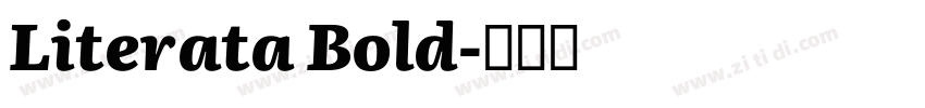 Literata Bold字体转换
